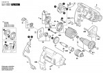 Bosch 0 603 387 703 Psb 500 Re Percussion Drill 230 V / Eu Spare Parts